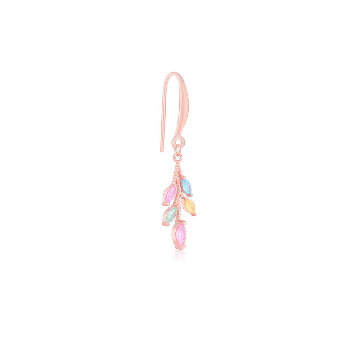 Pastel Bead Fish Hook Earrings