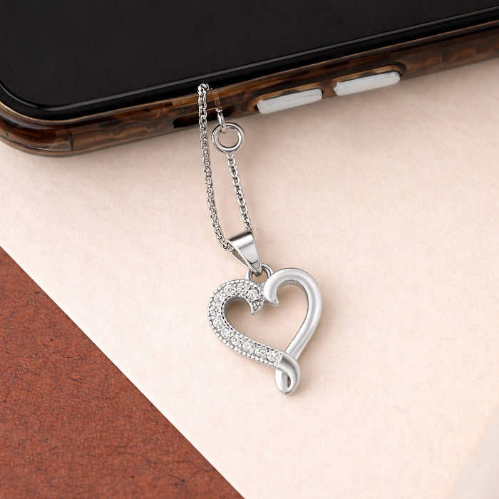 Pavé Loop Heart Charm