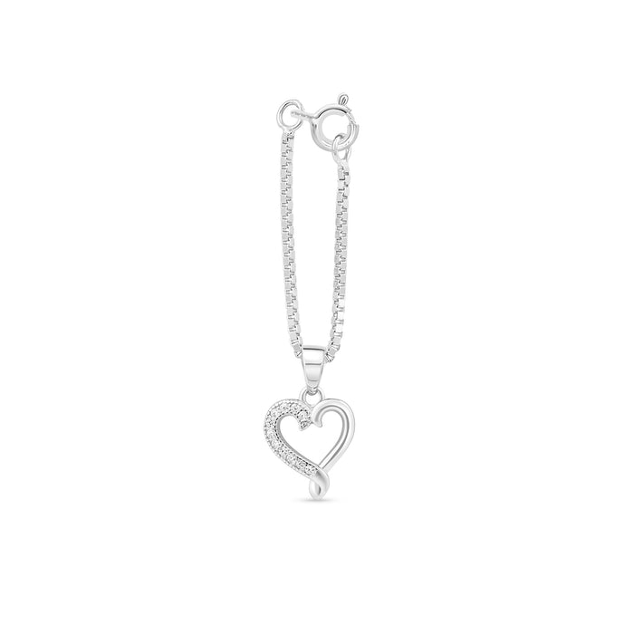 Pavé Loop Heart Charm