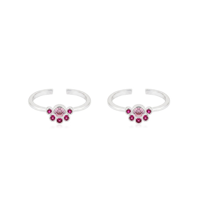 Paw Print Motif Toe Ring