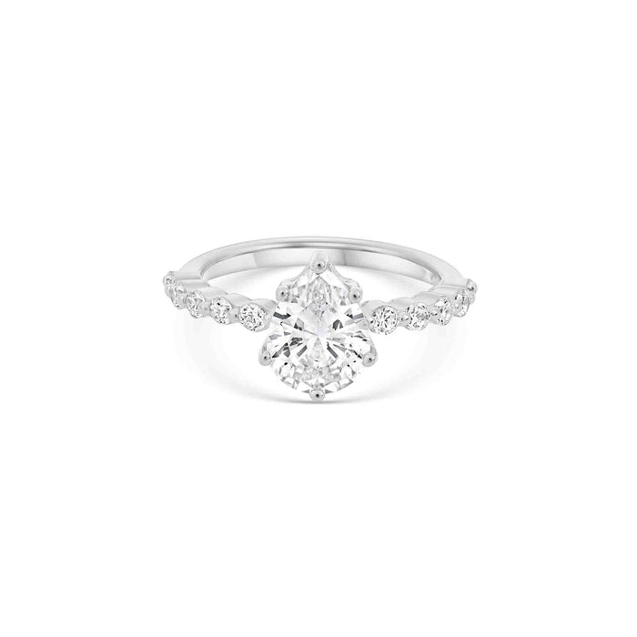 Pear Classic Accent Ring