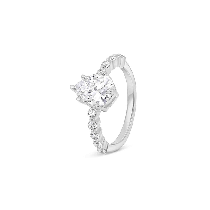 Pear Classic Accent Ring