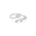 Pear Halo Wrap Ring