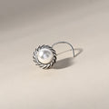 Pearl Oxidized Nose Pin