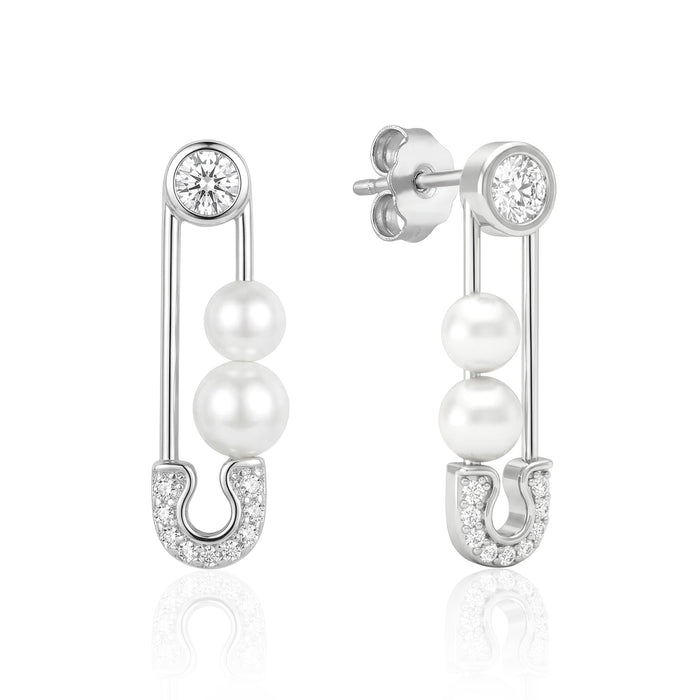 Pearl Pin Silver Studs