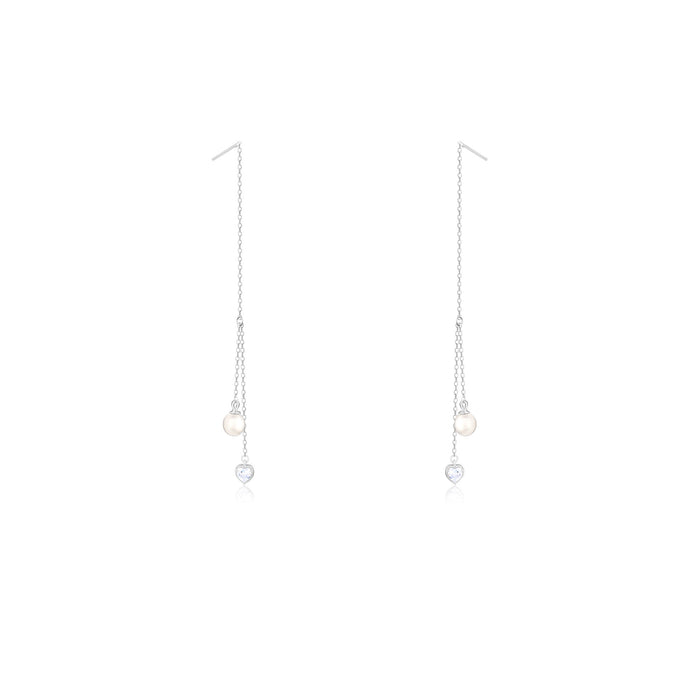 Pearl Threader Earrings