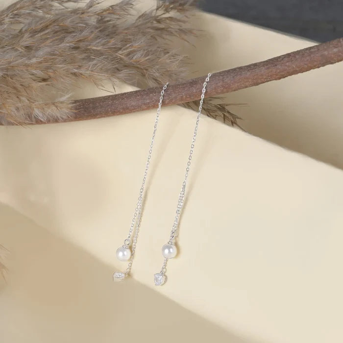 silver earrings