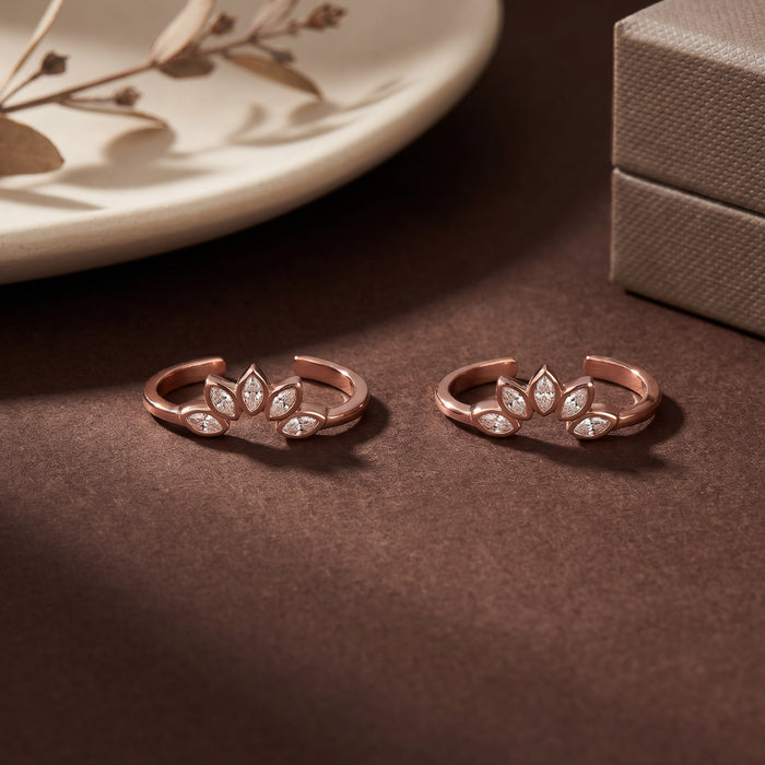 Petal Crest Toe Ring