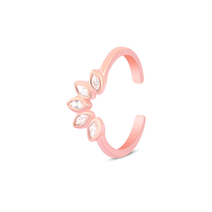 Petal Crest Toe Ring