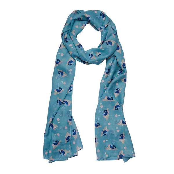 Phoebe the Fairy Wren Large Neck Scarf by Erstwilder
