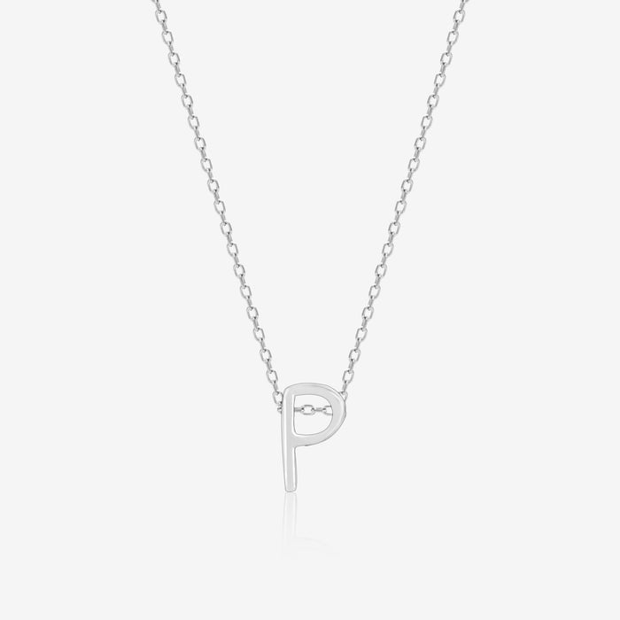 Posh P Initial Necklace