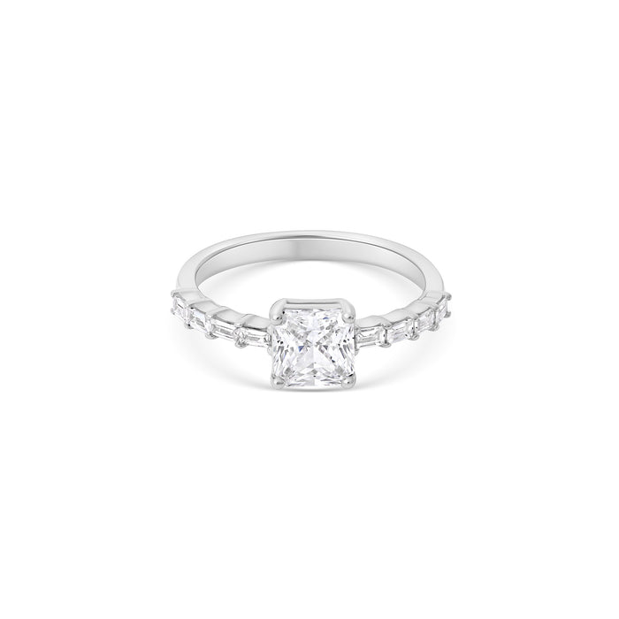 Princess Baguette CZ Ring