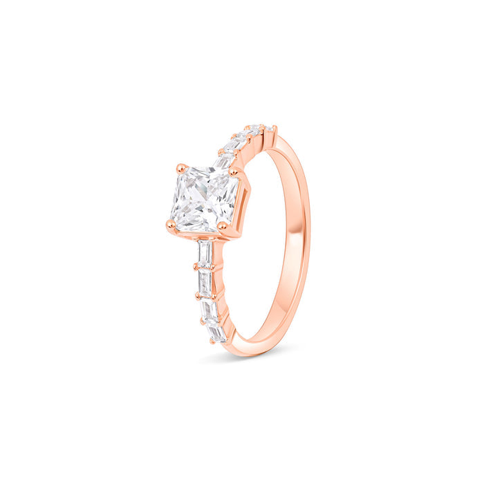 Princess Baguette CZ Ring