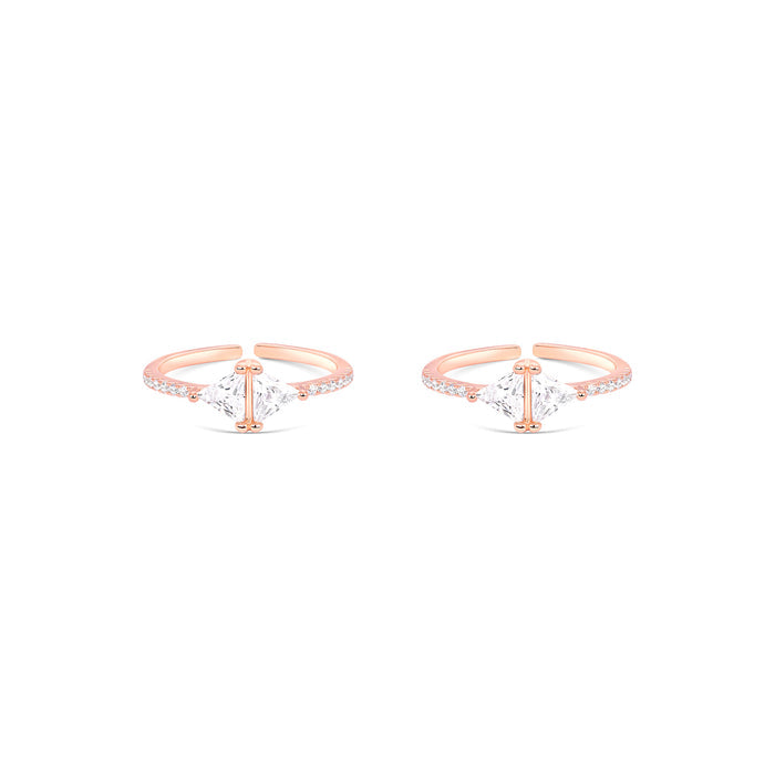 Prism Silver Toe Ring