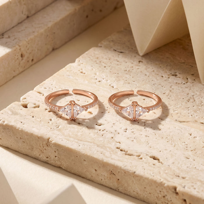 Prism Silver Toe Ring