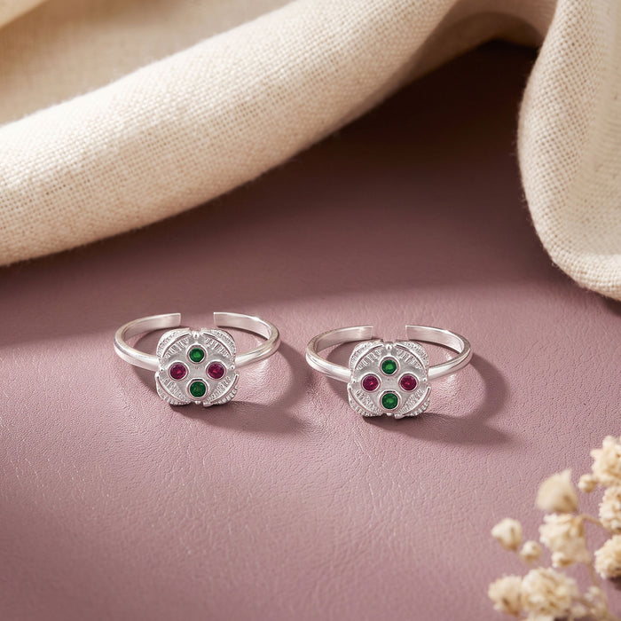 Quad Motif Toe Ring