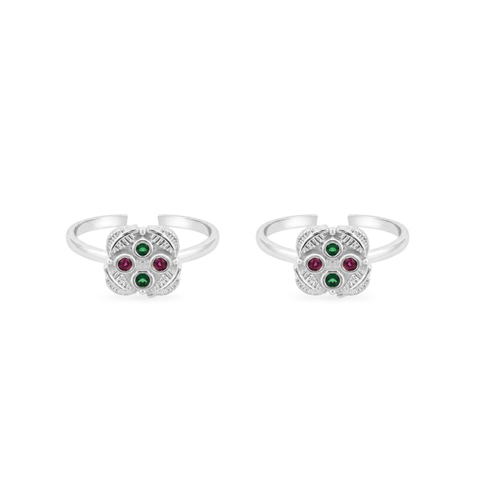 Quad Motif Toe Ring