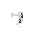 Radiant Bar Silver Nose Pin
