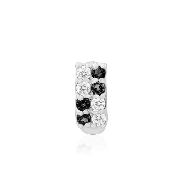 Radiant Bar Silver Nose Pin