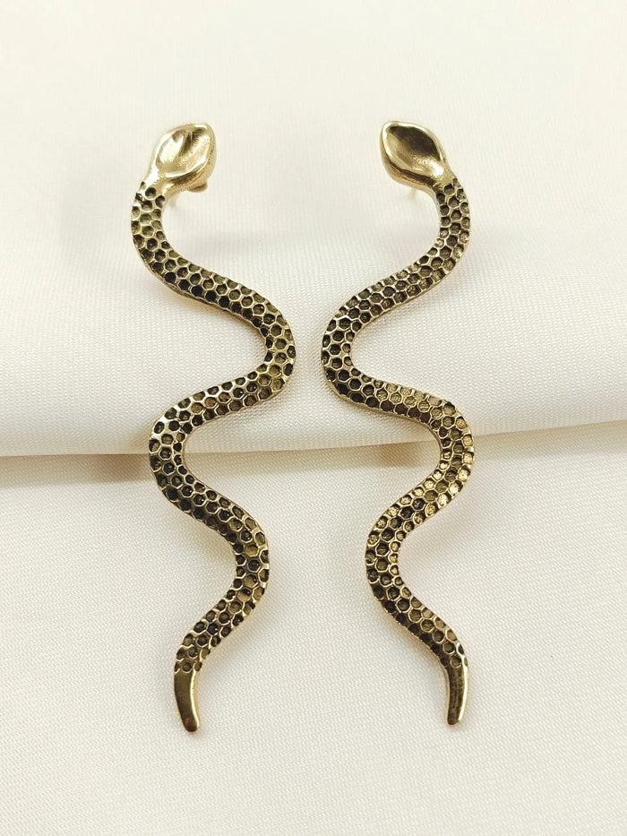 Rashmita Golden Western Earrings