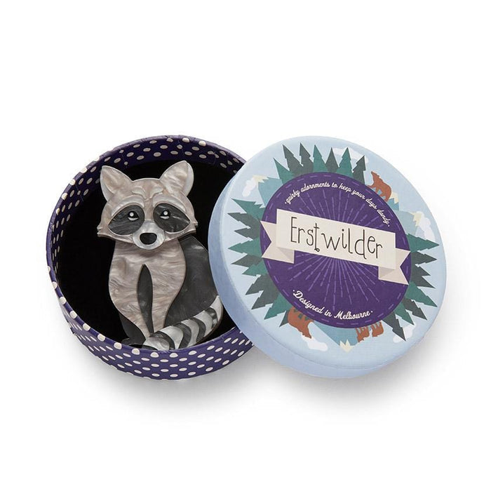 Rocket's Riot Raccoon Brooch - Erstwilder Woodlands (2020)