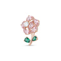 Rose Bloom Silver Brooch