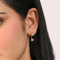 Rose Dual-Stone Earrings