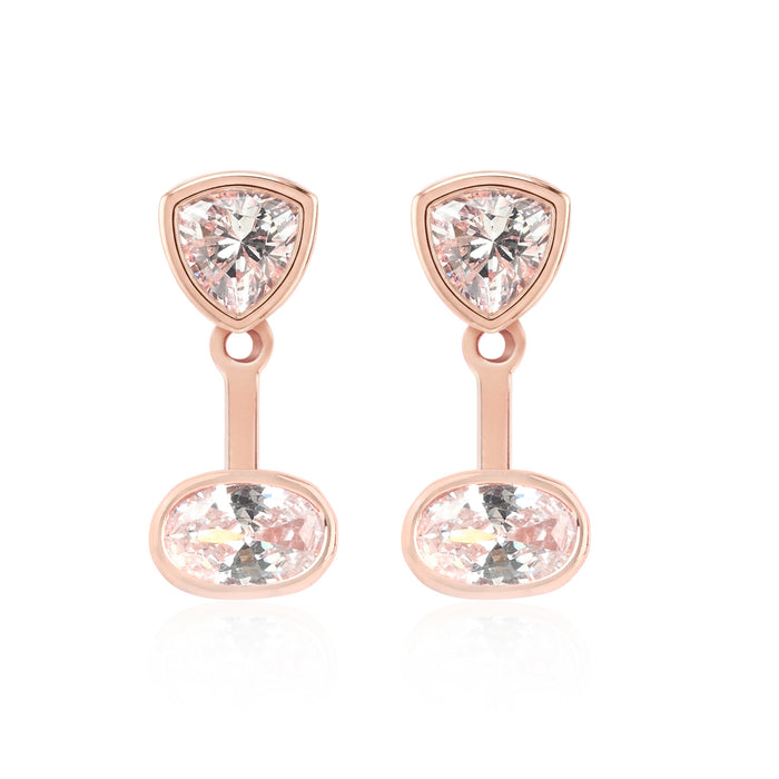 Rose Dual-Stone Earrings