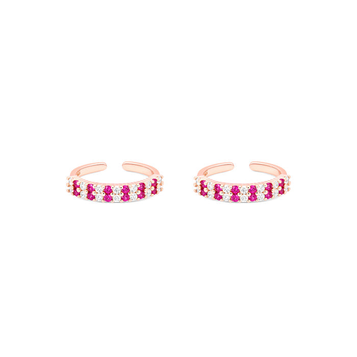 Rosé Luxe Silver Toe Ring