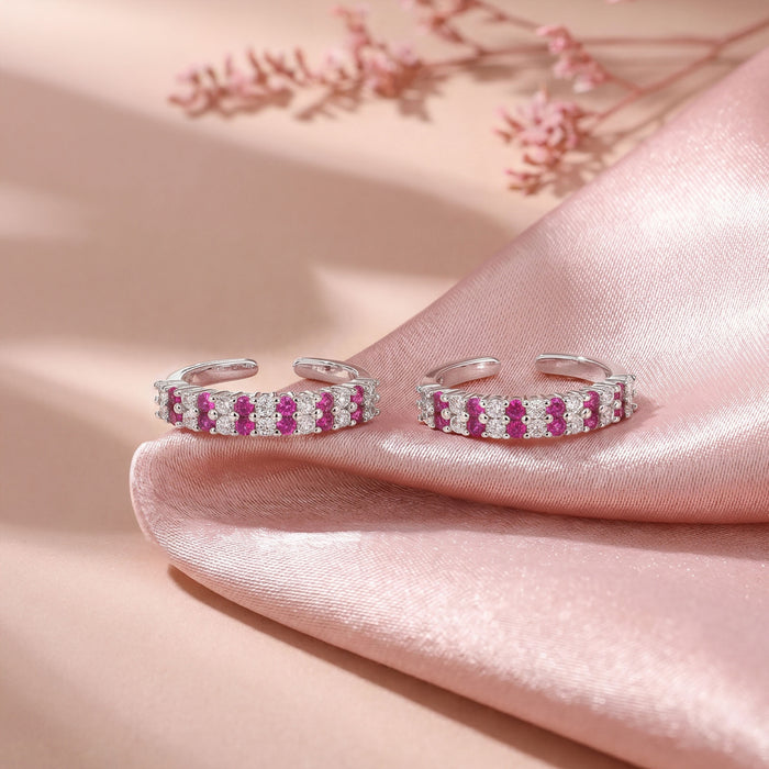 Rosé Luxe Silver Toe Ring