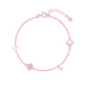 Rose Prism Silver Bracelet