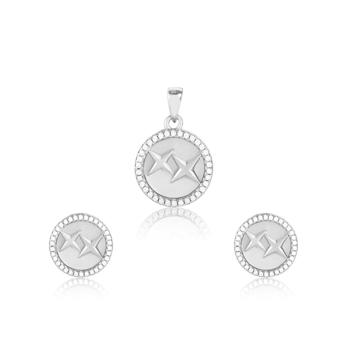 Rosy Radiance Pendant Set