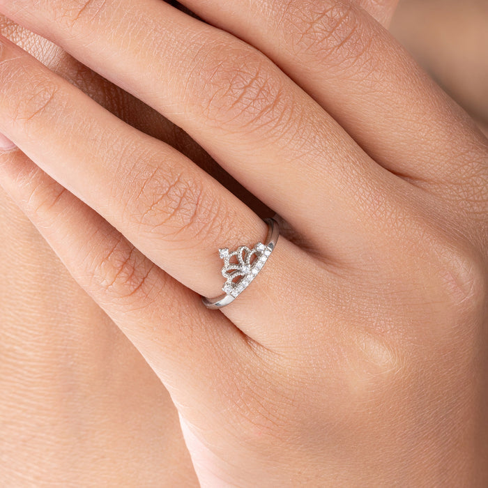 Royal Crown Silver Ring