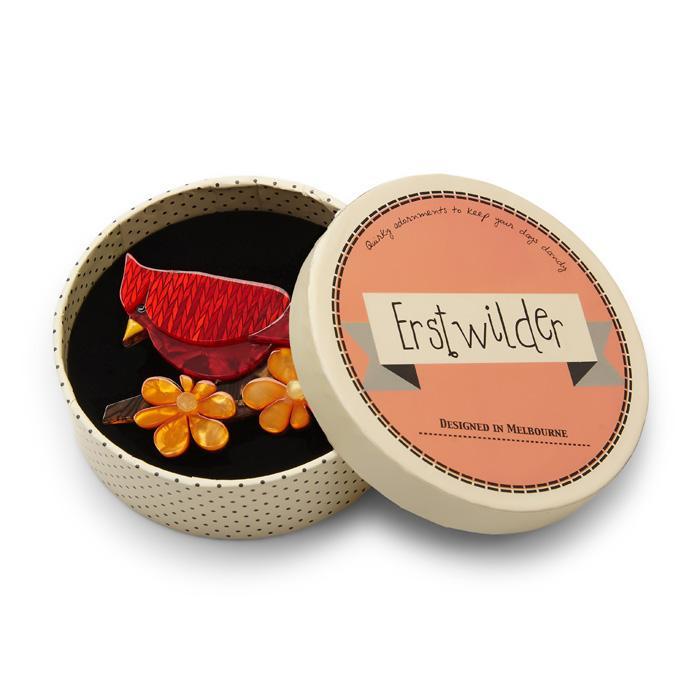 Ruby the Red Cardinal Brooch - Erstwilder Fan Favorites (2017)