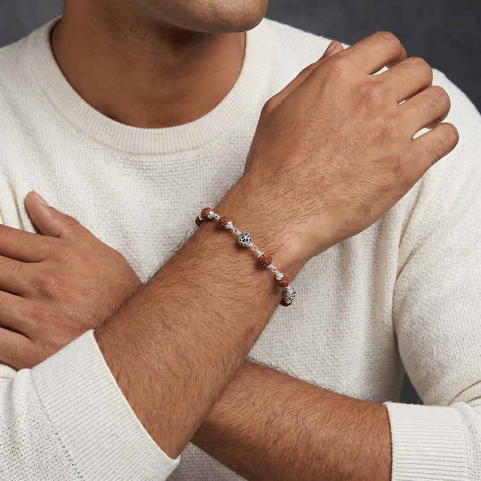 Sacred Rudraksha Men's Bracelet