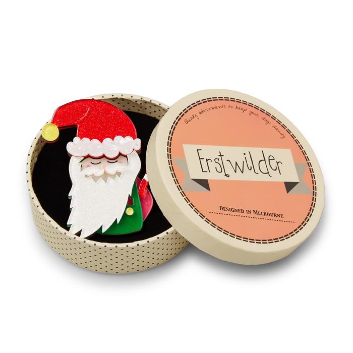 Saint Nick Santa Claus Christmas Brooch - Erstwilder Kitschy Christmas (2017)