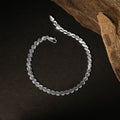 Sculpted Links Silver Bracelet