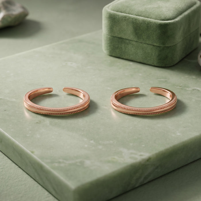 Serene Silver Toe Ring