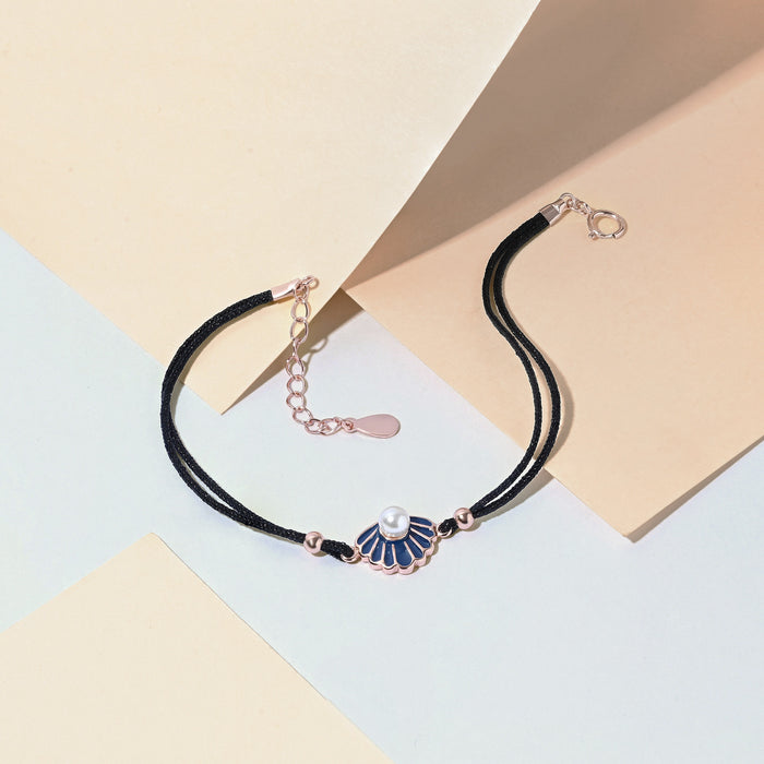 Shell Charm Silver Bracelet