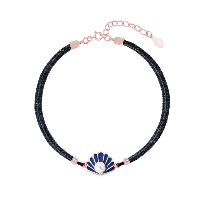 Shell Charm Silver Bracelet