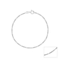 Shimmer Line Silver Anklet