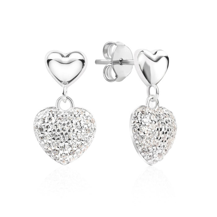 Shimmering Dual Heart Drops