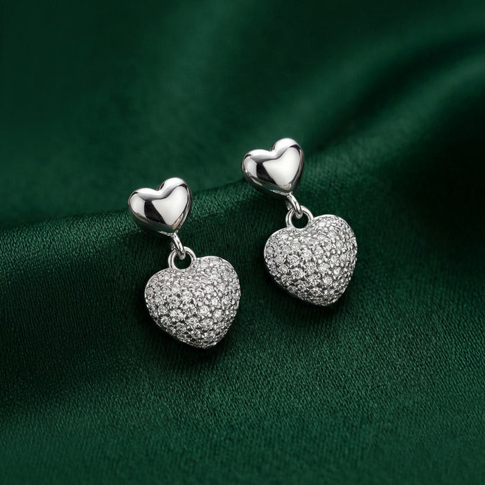 Shimmering Dual Heart Drops