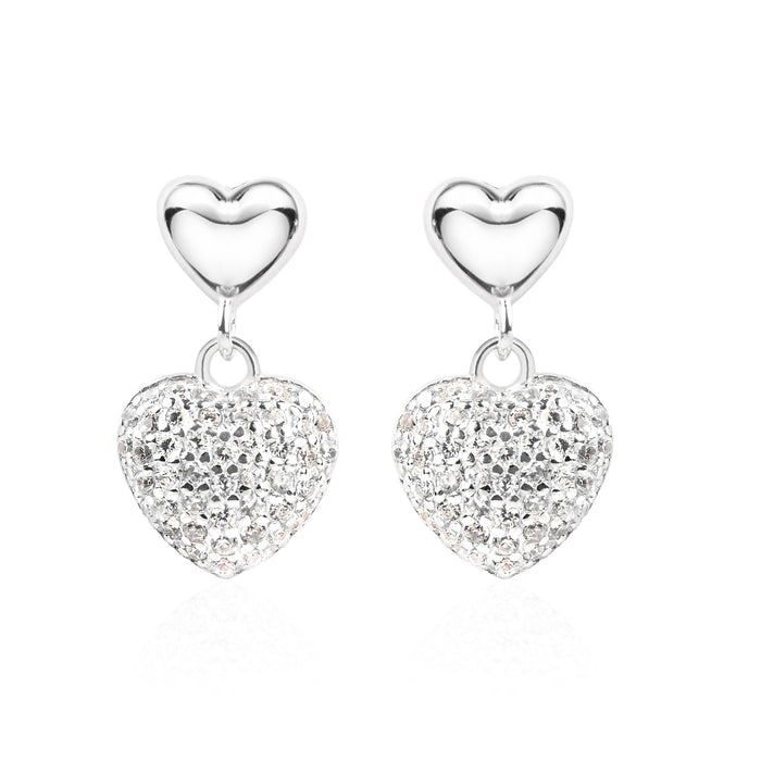 Shimmering Dual Heart Drops
