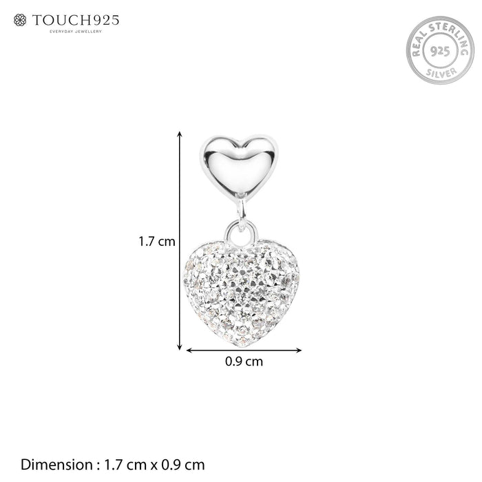 Shimmering Dual Heart Drops