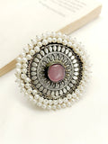 Shireen Baby Pink Men's Finger Ring