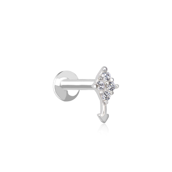 Silver Arrow Nose Pin