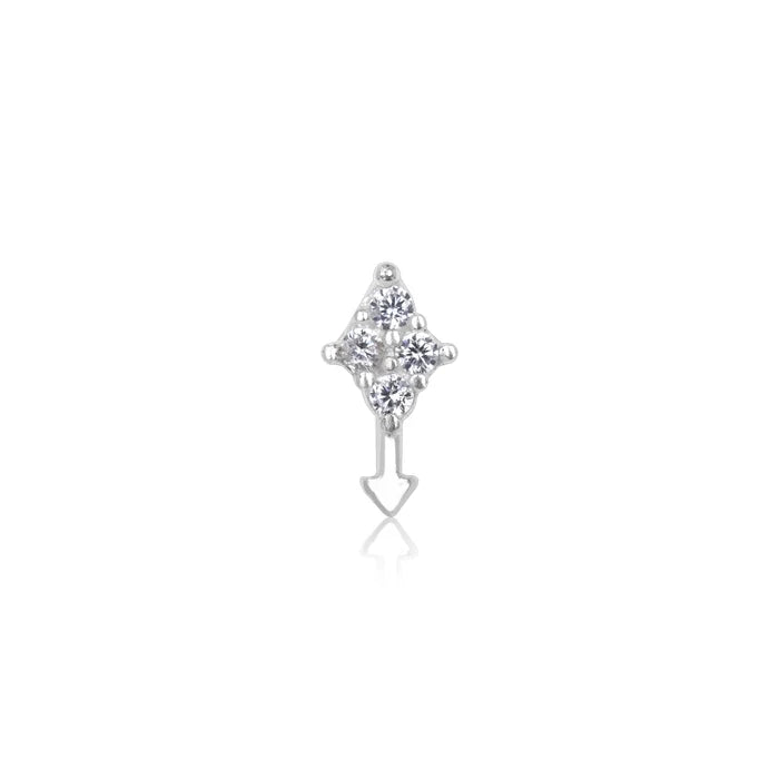 Silver Arrow Nose Pin