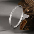 Silver Woven Engrave Kada