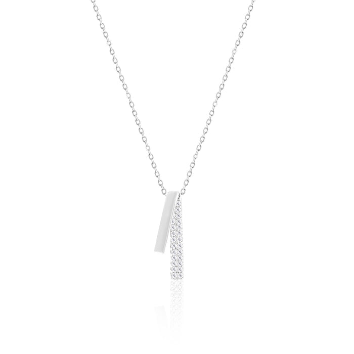 Sleek Dual Bar locket chain